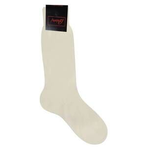 NEW BRIONI men's cotton socks in ivory